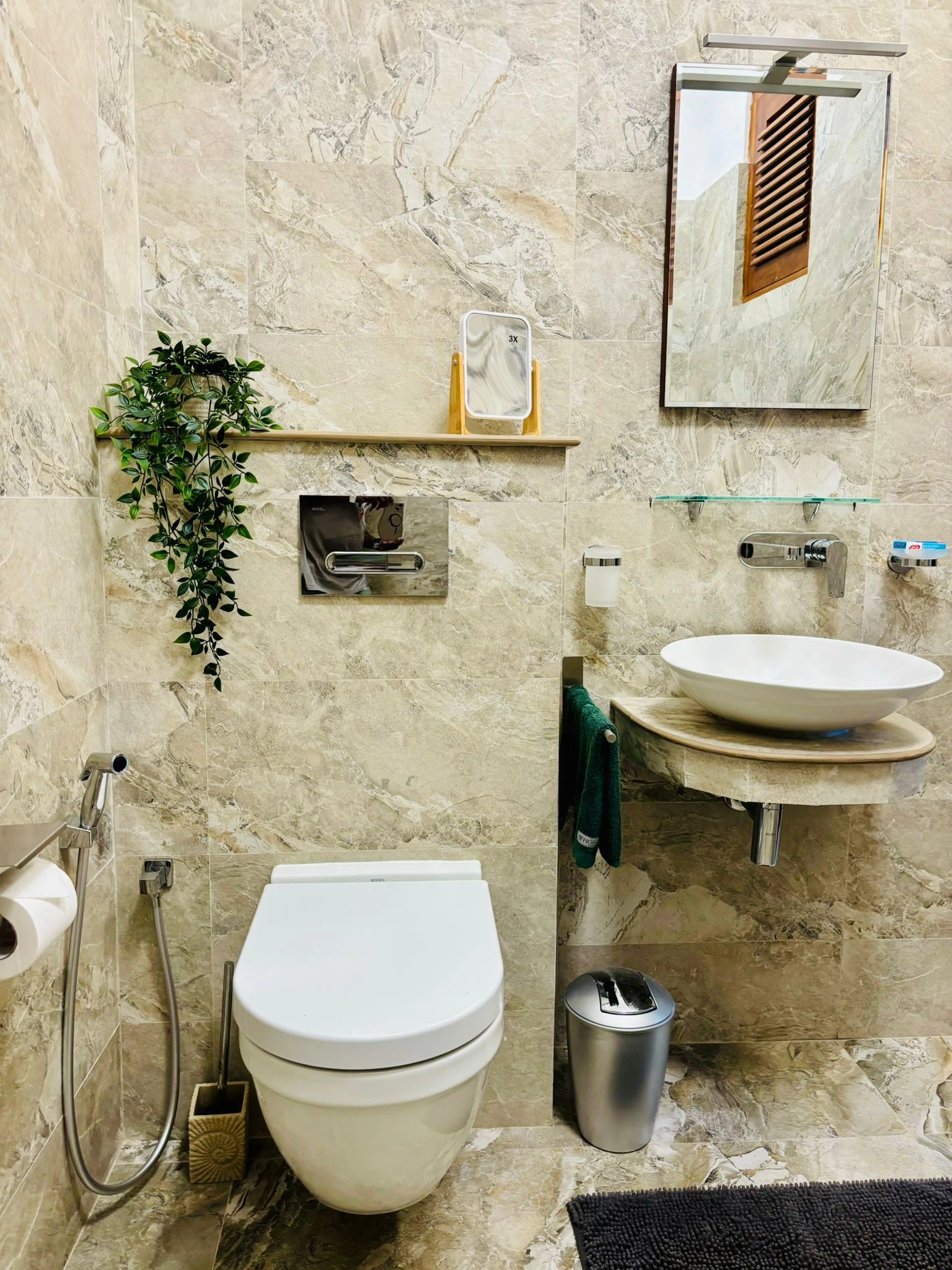a unique and nice bathroom